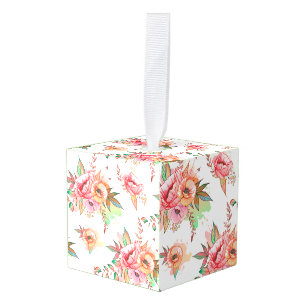 Adorno Cúbico flor de primavera
