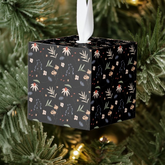 Adorno Cúbico Flores acuáticas simples 1 (Árbol)