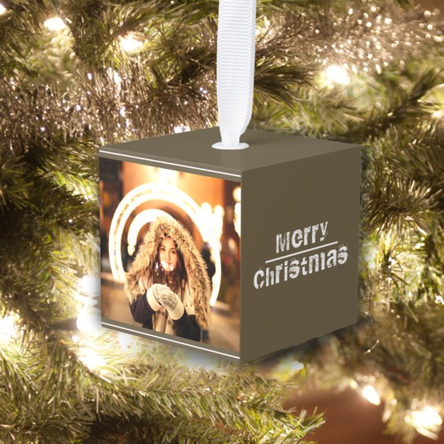 Adorno Cúbico Foto de Navidades modernos personalizados por pers (Subido por el creador)