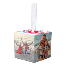 Adorno Cúbico Foto familiar Unión británica Jack PERSONALIZA