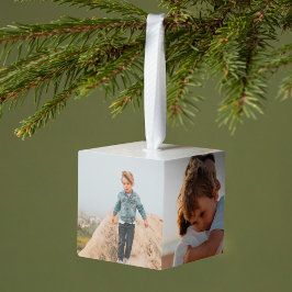 Adorno Cúbico Fotografía de la familia mínima de la colección de