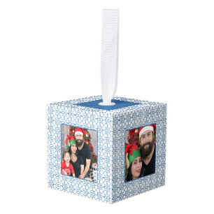 Adorno Cúbico Fotografía de mosaicos portugueses para Navidades 