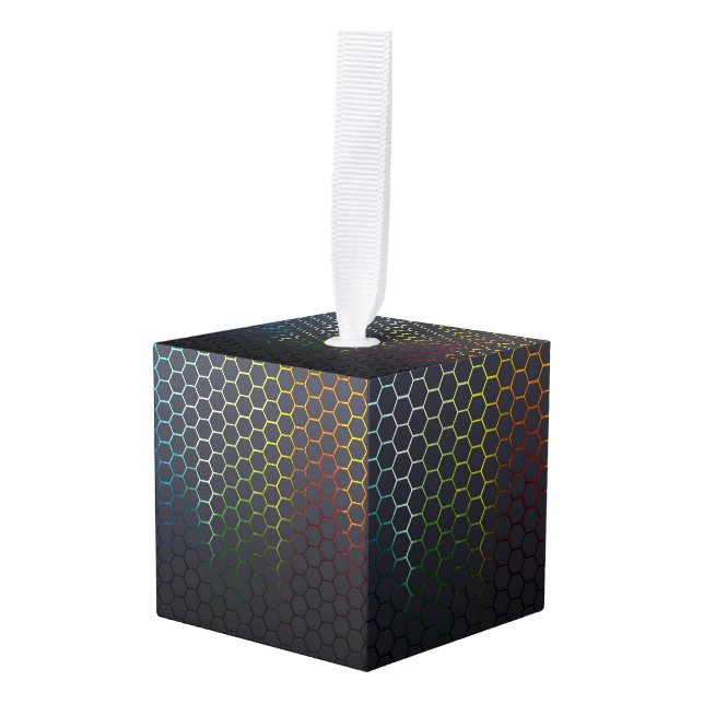 Adorno Cúbico Futurista (Anverso en perspectiva)