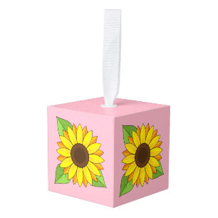 Adorno Cúbico Girasol