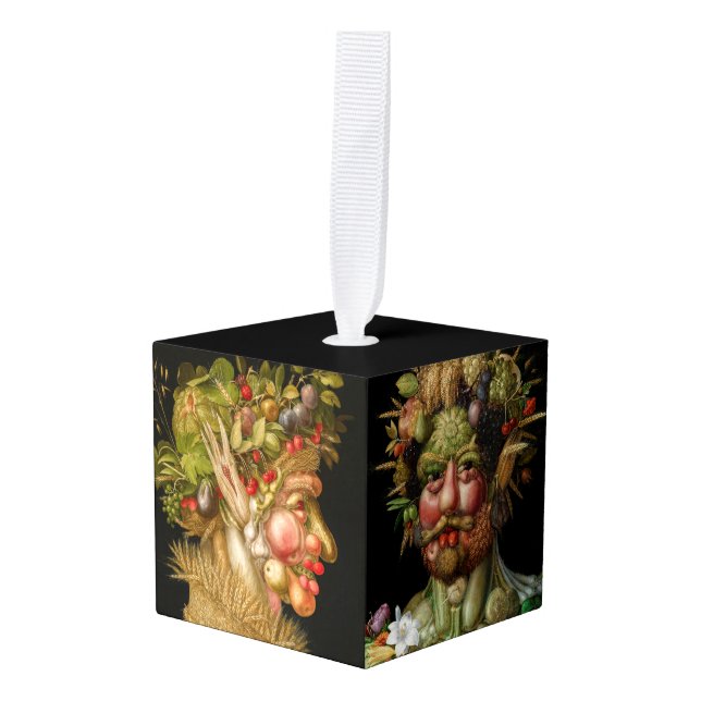 Adorno Cúbico Giuseppe Arcimboldo - Selección de obras maestras (Anverso en perspectiva)