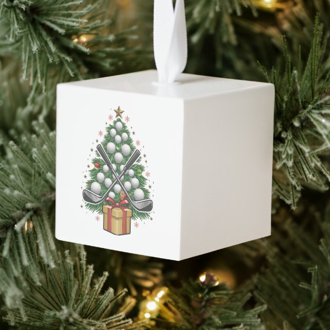 Adorno Cúbico Golf Equipos de Navidad de árboles de navidad Golf (Árbol)
