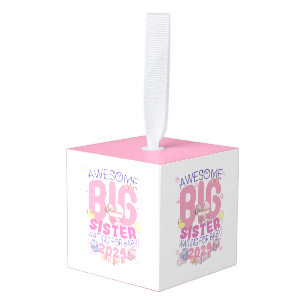 Adorno Cúbico Gran Hermana esperando el Recién nacido 2024