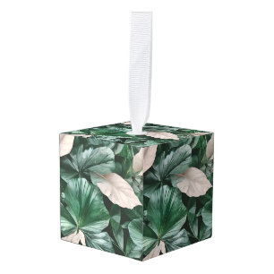 Adorno Cúbico Gran patrón de plomo oscuro