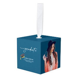 Adorno Cúbico Guión Minimalista simple 3 Graduación fotográfica 