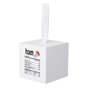 Adorno Cúbico Ham Nutrition Hacts Matanza de Acción de Gracias F