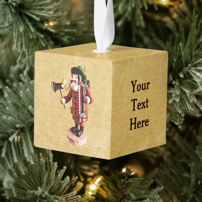 Adorno Cúbico "Hombre fumador" alemán (Árbol)