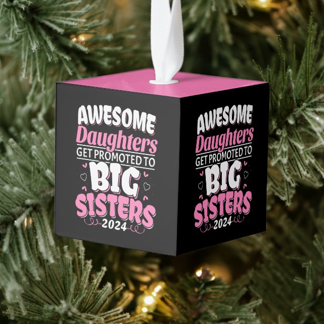 Adorno Cúbico Impresionante hija promovida a hermana mayor en 20 (Árbol)