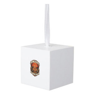 Adorno Cúbico Ingeniero Ama Halloween Calabaza Casco Martillo Ll