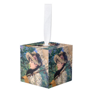 Adorno Cúbico Jeanne (Primavera) Por Édouard Manet