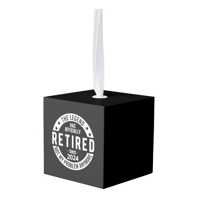 Adorno Cúbico jubilación graciosa, plan de jubilación 2024 (Reverso en perspectiva)