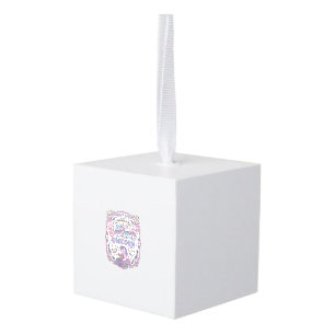 Adorno Cúbico Libro de Unicornio Divertido Regalo Diseño