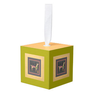 Adorno Cúbico Llama, llama, llama, llama, Navidades caprichosos