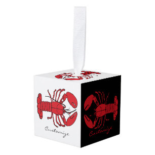 Adorno Cúbico Lobster de Red Maine Thunder_Cove