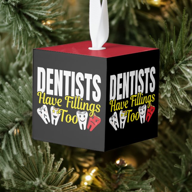 Adorno Cúbico Los Dentistas También Tienen Fillings - Pun De Sen (Árbol)