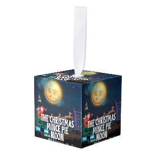 Adorno Cúbico Los Navidades Mince Pie Moon