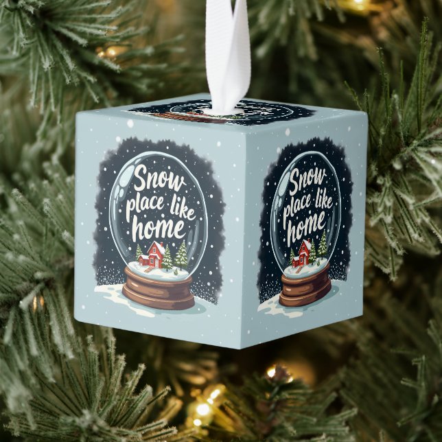Adorno Cúbico Lugar de nieve como oferta de vacaciones en casa (Árbol)