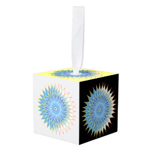 Adorno Cúbico Mandala Lotus Blossom Thunder_Cove