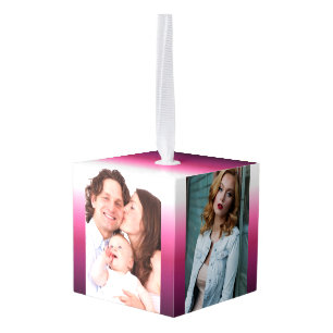 Adorno Cúbico maroon maroon marsala burgundy de moda