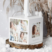 Mascota de Navidades modernos Monograma Cuatro Col