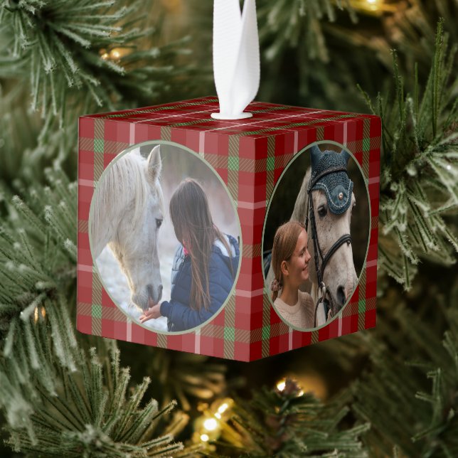 Adorno Cúbico Mascota Rústico Tradicional de Equino de Caballo P (Árbol)