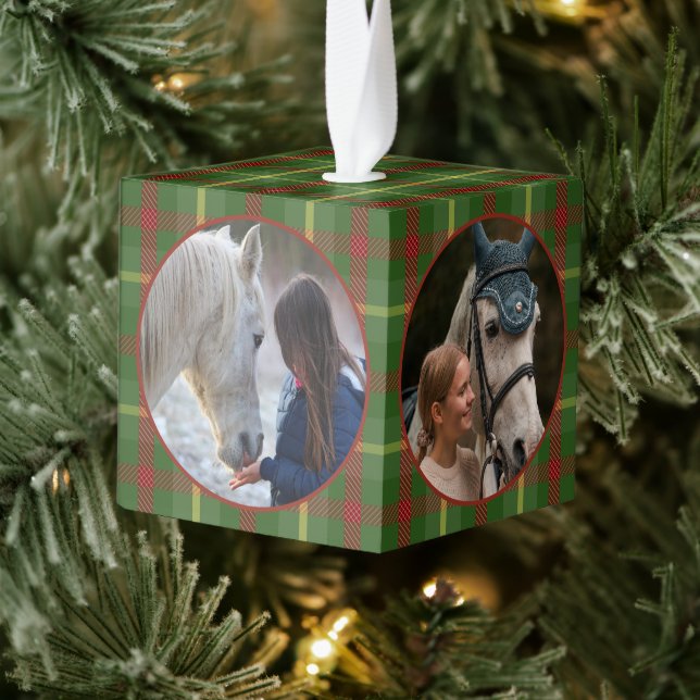 Adorno Cúbico Mascota Rústico Tradicional de Equino de Caballo P (Árbol)