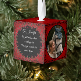 Adorno Cúbico Mascota Rústico Tradicional de Equino de Caballo R