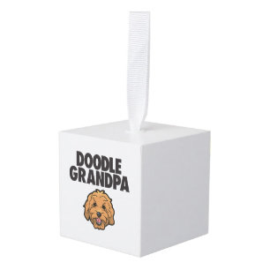 Adorno Cúbico Mens Goldendoodle Abuelo Doodle Papa Cute Goldend