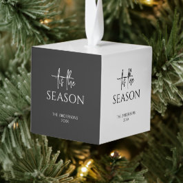 Adorno Cúbico Minimalista El feriado de los Navidades de tempora