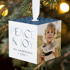 Adorno Cúbico Moderna Marina de Paz y Alegría 3 Foto