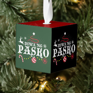 Adorno Cúbico Navidades de Filipinas Tagalog - Diwa ng Pasko