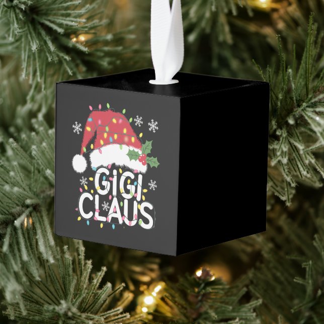 Adorno Cúbico Navidades de Gigi Claus alumbran a la familia Paja (Árbol)
