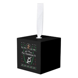 Adorno Cúbico Navidades de gimnasia camiseta gimnasta feas