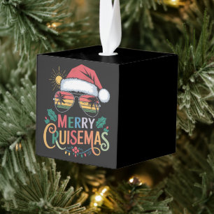 Adorno Cúbico Navidades Santa Reindeer de Merry Cruisemas 2024