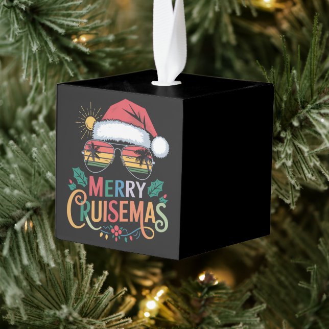 Adorno Cúbico Navidades Santa Reindeer de Merry Cruisemas 2024 (Árbol)