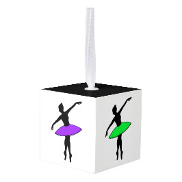 Adorno Cúbico Neon Ballerina Ballet Tutu Maestra de Baile Pointe