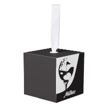 Nombre personalizado Hola Golf blanco y negro