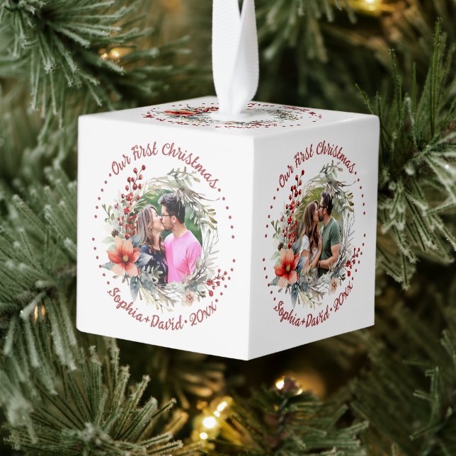 Adorno Cúbico Nuestra primera guerra de Navidad con el cubo de l (Árbol)