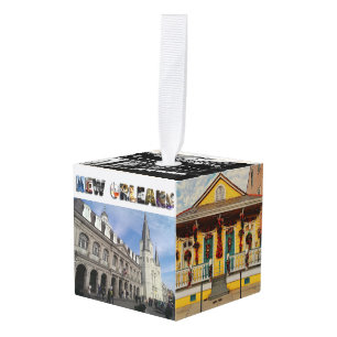 Adorno Cúbico Nueva Orleans NOLA Personalizado de fotos de viaje