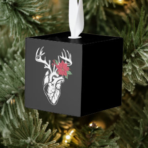 Adorno Cúbico Nurse Heart Anatomy Reindeer Heart Cath Lab RN