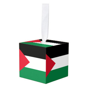Adorno Cúbico oficialmente bandera del Estado de Palestina