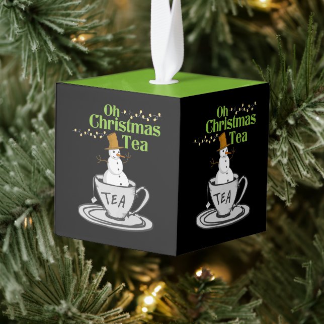 Adorno Cúbico Oh Navidades Té - Vacaciones de Tea Lover (Árbol)