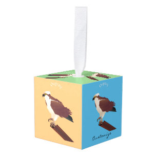 Adorno Cúbico Osprey Hawk Raptor Thunder_Cove