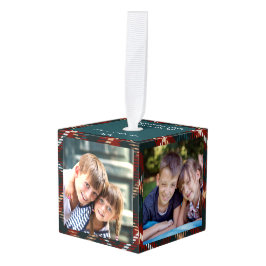 Adorno Cúbico País nieto Tartán 4 Foto