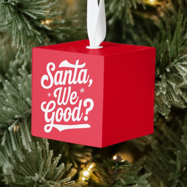 Adorno Cúbico ¿Papá Noel? Navidades Le Dan Por Ella (Árbol)