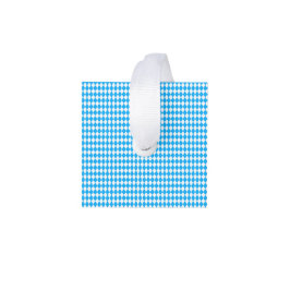 Adorno Cúbico Patrón bávaro blanco azul del Oktoberfest alemán